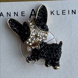 Anne Klein dog brooch - NWOT